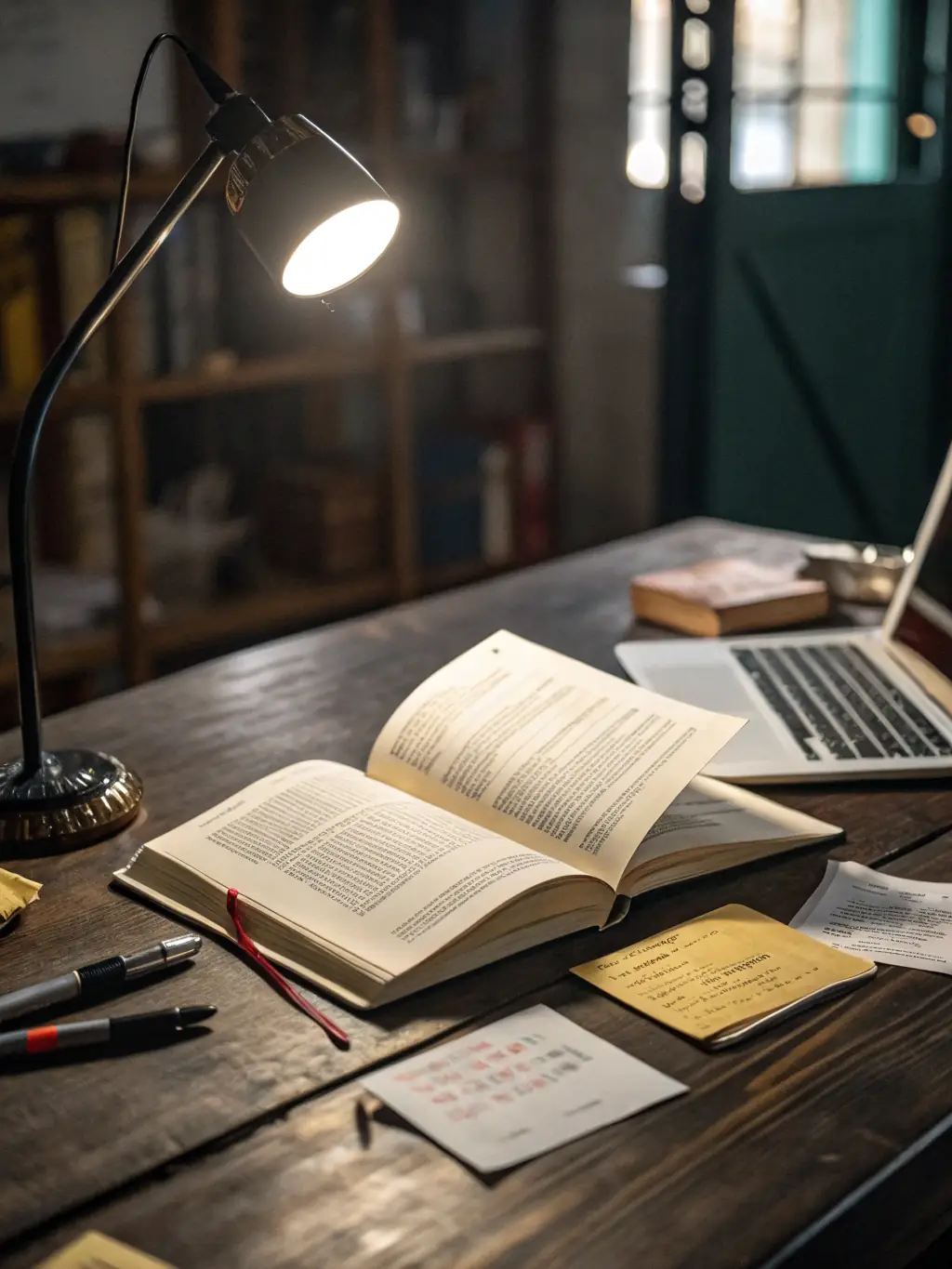 A student deeply focused on their studies, with a beam of light highlighting their concentration. The image represents enhanced focus and clarity during exam preparation.
